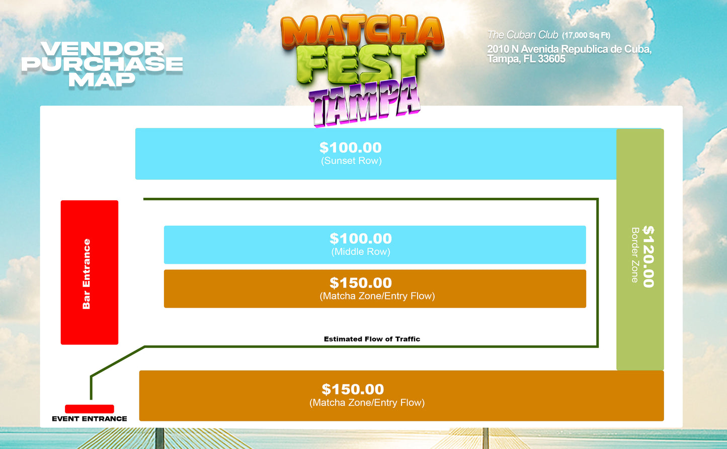 MatchaFest Tampa – Vendor Space Reservation